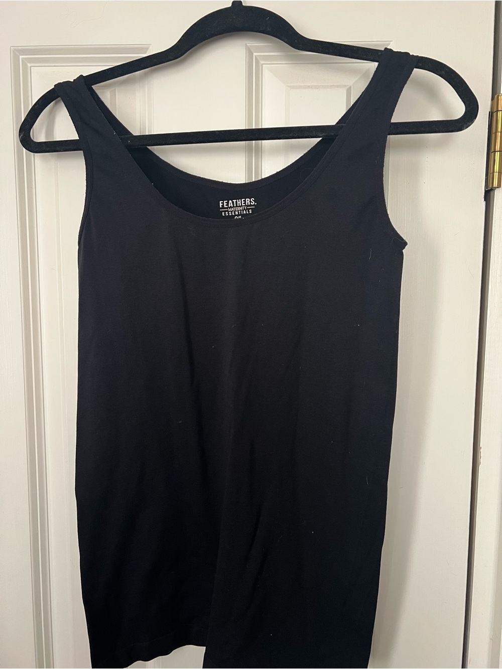 feathers Black Scoop Neck Womens Tank Top